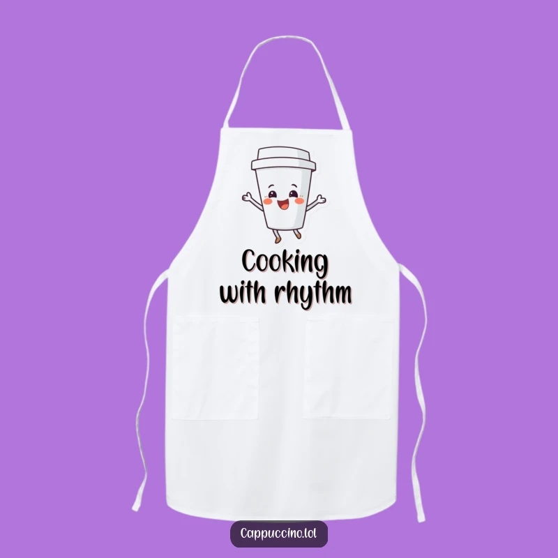Funny Coffee Cup Shimmy Apron: Cook with Delight, Protect Your Clothes, Ideal Funny Gift!