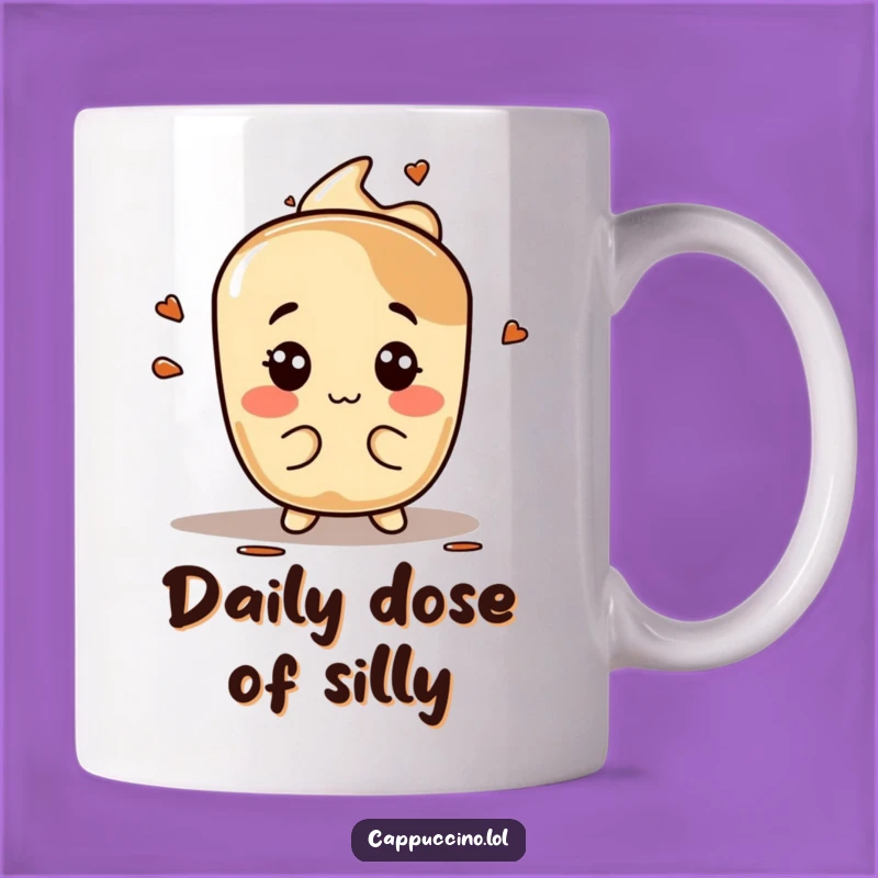 Funny Espresso Stain Mug: Silly Face Character, Perfect Coffee Lover Gift
