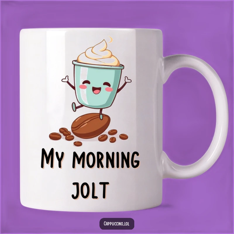 Funny Cappuccino Cup Jumping Coffee Bean Mug - Perfect Energetic Gift
