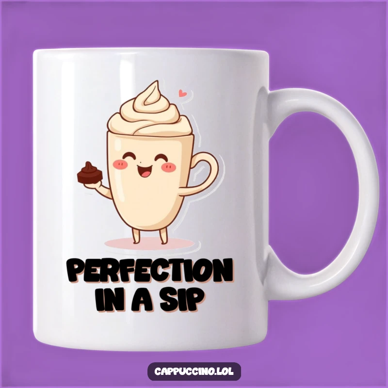 Funny Cappuccino Balance Mug: Hilarious Coffee Art & Gift!