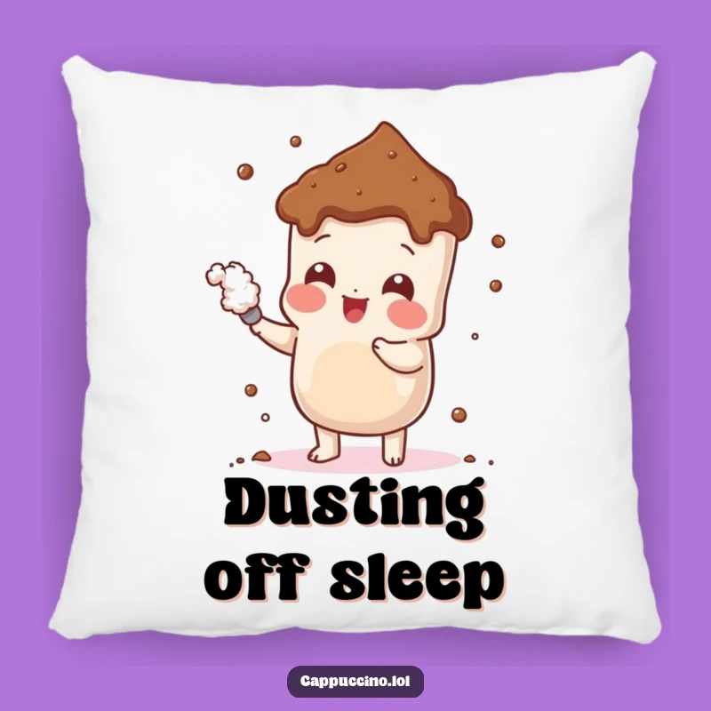 Funny Cheerful Cocoa Pillow: Cozy Sweetness, Perfect Accent, Great Funny Gift!