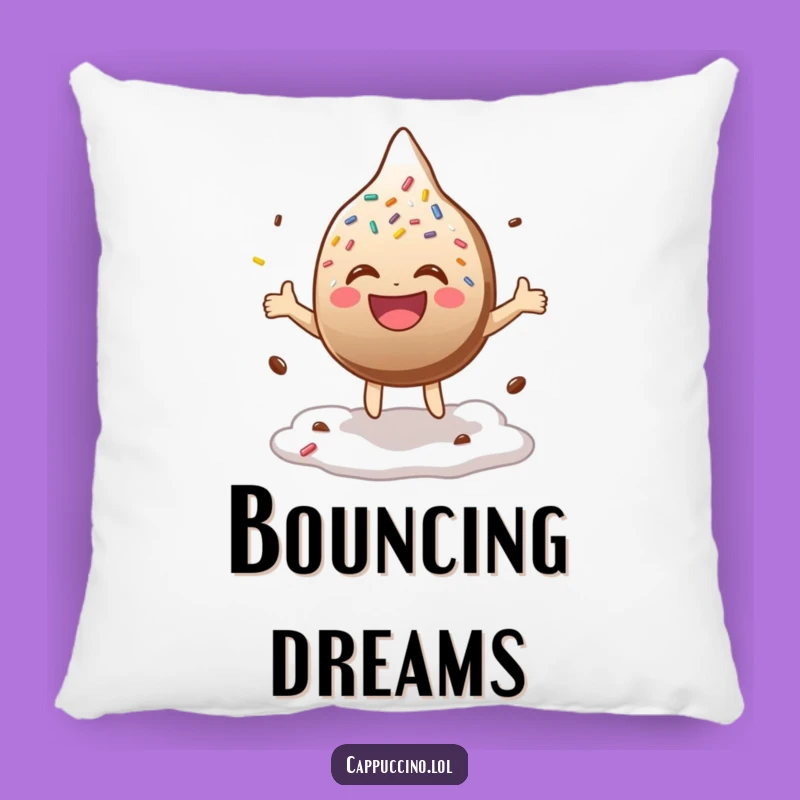 Funny Sprinkle Laugh Pillow: Cozy Bouncing Character Cushion, Perfect Funny Gift!