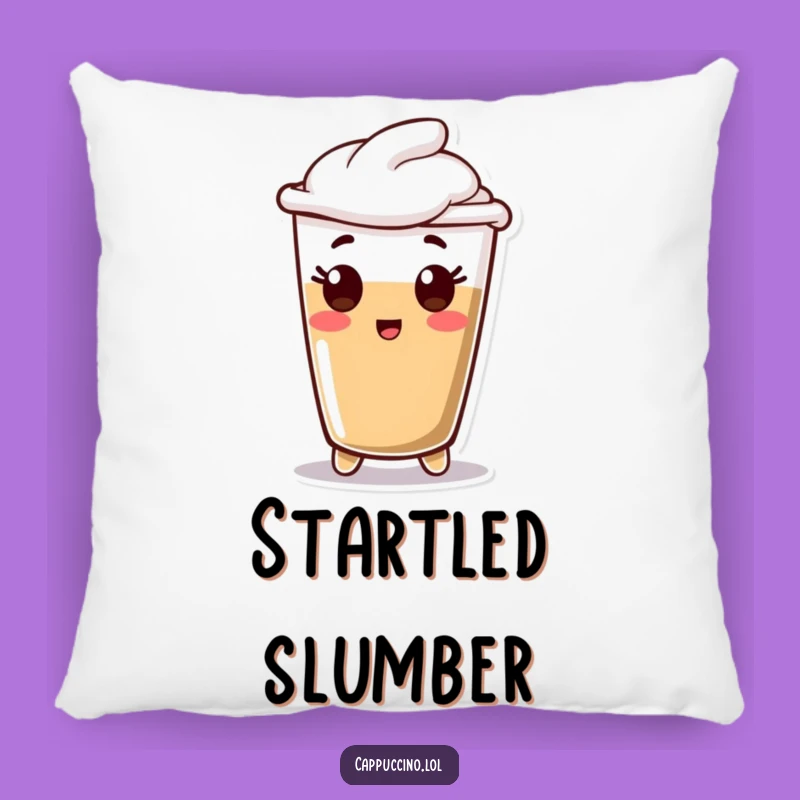 Funny Espresso Surprise Pillow: Cozy Happy Character Cushion, Perfect Funny Gift!
