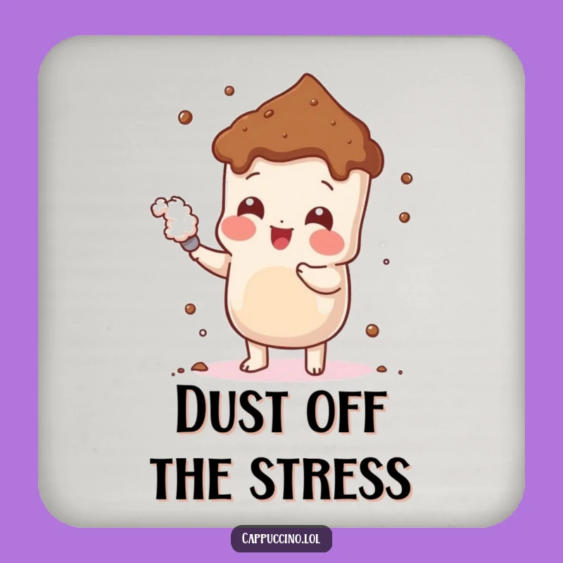 Funny Cheerful Cocoa Coaster: Protect Surfaces with Sweetness, Set of Fun Gifts!