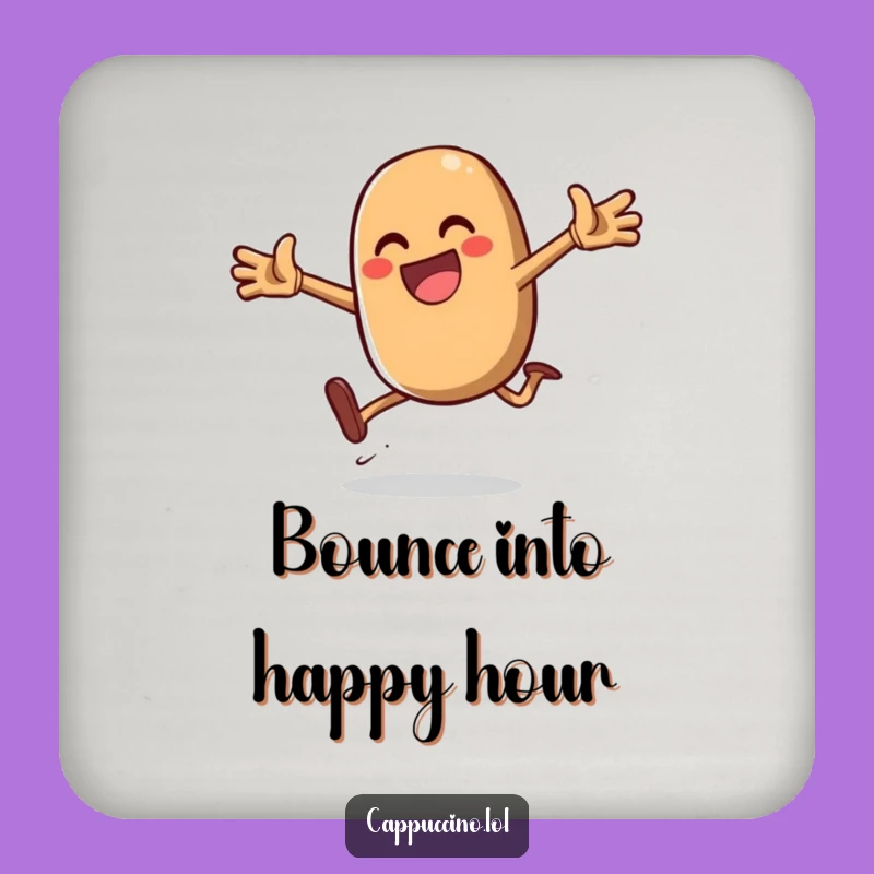 Funny Daring Jump Bean Coaster: Protect Surfaces with Energy, Set of Fun Gifts!