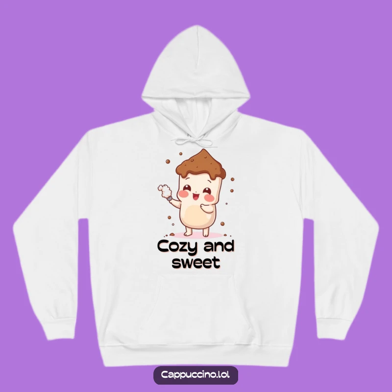 Cozy Funny Cheerful Cocoa Hoodie: Warm and Sweet, Ideal Funny Gift for Comfort Lovers!