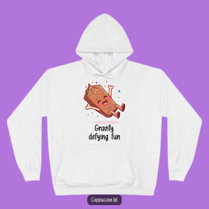 Funny Giggling Sprinkle Hoodie: Chocolate Somersault Comfort & Cheer