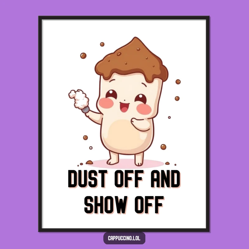 Free Printable Cocoa Powder Wall Art - Playful Dusting Downloadable Decor