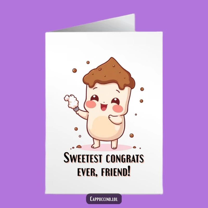 Free Printable Cocoa Powder Congratulations Card - Playful Download