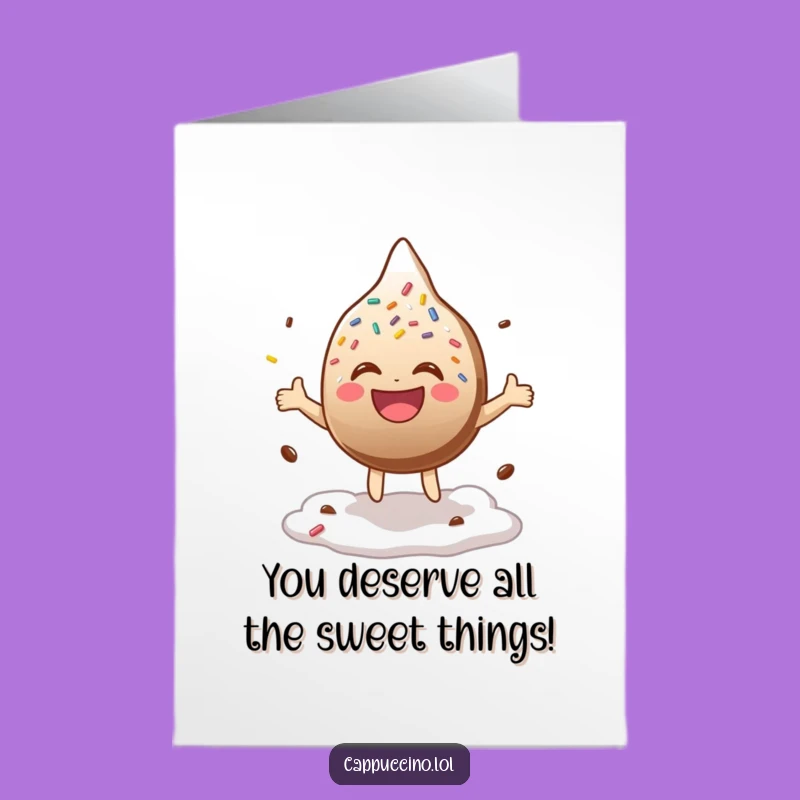 Free Printable Congrats Card: Laughing Sprinkle, Funny Downloadable Achievement Gift