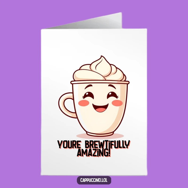 Free Printable Congratulations Card: Cappuccino Cup's Success Cheer, Downloadable Brew-tiful Wishes
