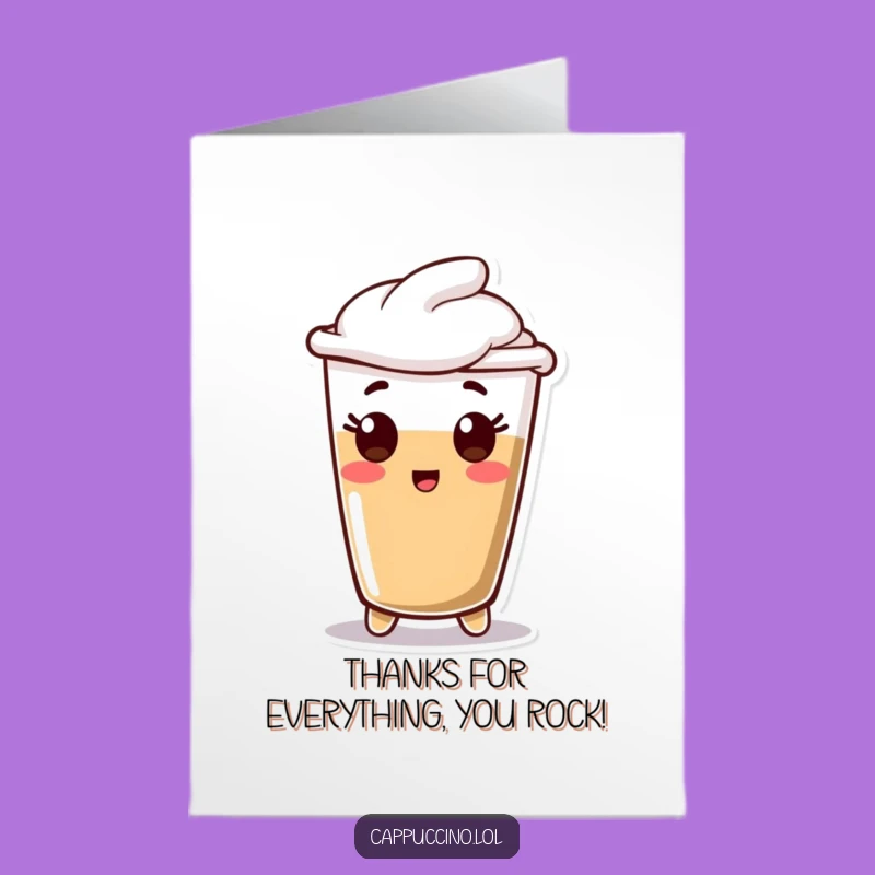 Free Printable Thank You Card: Surprised Espresso Shot, Funny Downloadable Appreciation Gift