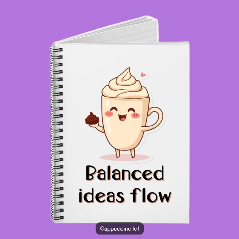 Funny Cappuccino Balance Notebook: For Your Precisely Fun Ideas!