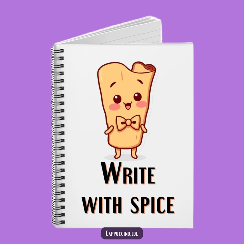 Funny Cinnamon Stick Notebook: Wiggling Journal, Perfect Funny Gift for Creatives
