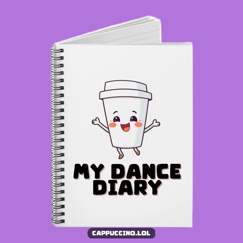 Funny Coffee Cup Shimmy Notebook: Jot Down Ideas with Delight, Perfect Funny Gift for Writers!