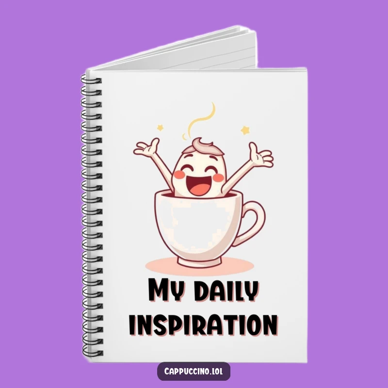 Funny Espresso Leap Notebook: Joyful Coffee Shot Character - Creative Gift