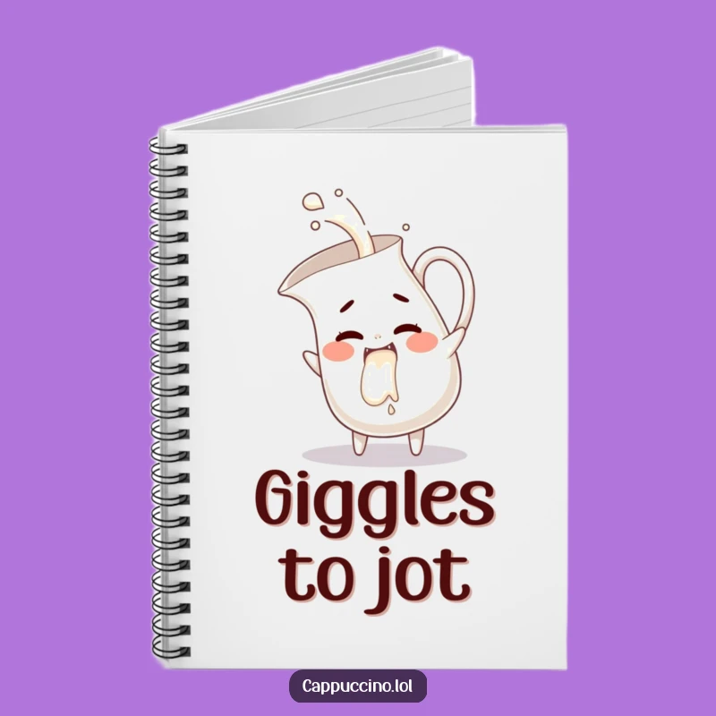 Funny Milk Pitcher Giggles Notebook: Mischievous Journal, Gift