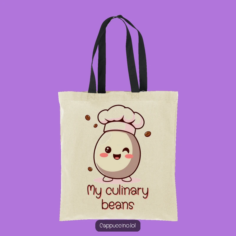 Funny Chef Coffee Bean Tote Bag - Carry Your Culinary Dreams!
